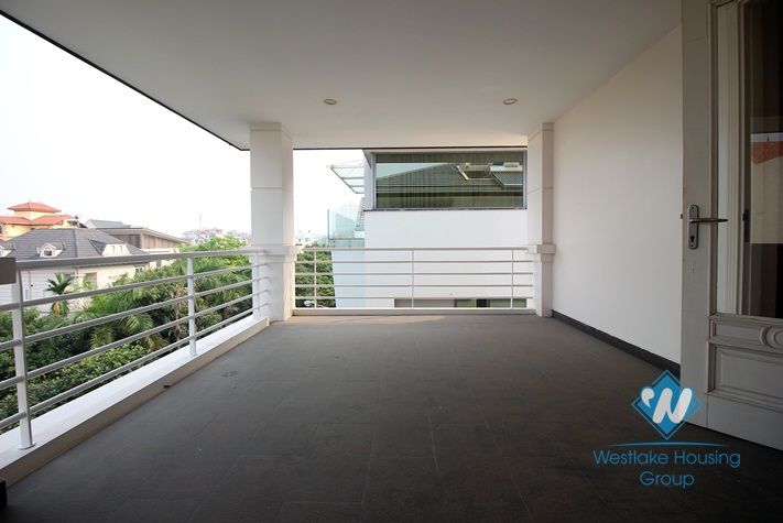 Stunning modern house for rent on Lac Long Quan in diplomat's neighborhood